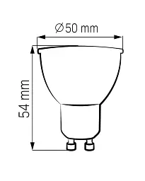 Світлодіодна лампочка Goldlux 328243 GU10 4.5W 4000K 450Lm IP20 Прозора - мініатюра 2