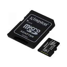 Карта пам'яті Kingston 128 GB microSDXC Class 10 UHS-I Canvas Select Plus + SD Adapter SDCS2/128GB - мініатюра 5