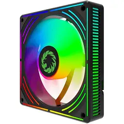Комплект вентиляторів GameMax 3*120мм mm Black frame ARGB Fan RA300 BK (RA300 BK) - мініатюра 2