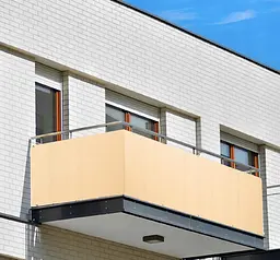 Сітка ширма для балкона 110 г/м² (0.9 х 2 м) Бежевий - мініатюра 2