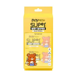 Серветки вологі Doy fresh 8*8 шт. жовті