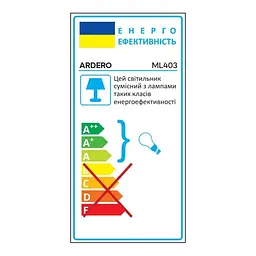 Накладний світильник Ardero ML403 під лампу чорний (80681) - мініатюра 8