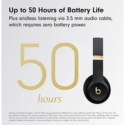 Навушники Beats by Dr. Dre Solo 4 Black/Gold [MC2L4] [130546] - мініатюра 4