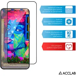 Стекло защитное ACCLAB Full Glue Samsung Galaxy S25 Black (1283126609770) - миниатюра 5
