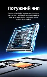 USB-C хаб UGREEN Uno CM888 7-в-1 HDMI 4K 60 Гц 2K 120 Гц 1080p 120 Гц 2×USB-A 3.0 и USB-C 3.0 до 5 Гбит/с USB-A 2.0 до 480 Мбит/с RJ45 до 1000 Мбит/с вход USB-C PD 3.0 до 100 Вт сквозная зарядка до 85 Вт HDMI требует USB-C с DisplayPort Alt Mode зарядка требует поддержки приёма USB PD дублирование/расширение HDR Dolby Atmos без драйверов Nintendo Switch Steam Deck ROG Ally Lenovo Legion Go кабель 0,2 м сине-серый с чёрными акцентами (45155) - миниатюра 14