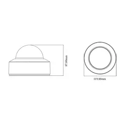 IP-відеокамера 5Mp TVT TD-9551E3B-A (D/PE/AR2) f=2.8mm з мікрофоном (77-00341) - мініатюра 2