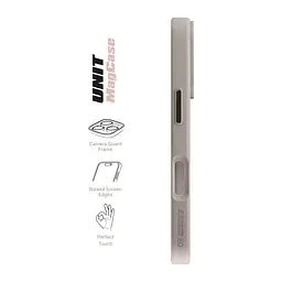 Чехол Apple iPhone 16 Pro, Unit MagSafe, серый, прозрачный, магсейф, ударопрочный, магнитный, панель-накладка с поддержкой MagSafe, с поддержкой беспроводной зарядки, TPU+PC, защита всего корпуса, ударопрочный, ArmorStandart (ARM78710) - мініатюра 3