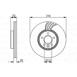 Тормозной диск Bosch 0 986 479 620 - миниатюра 5