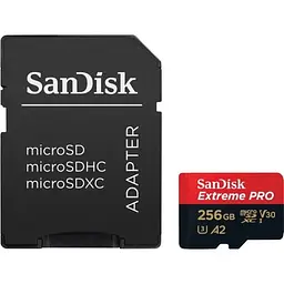 Картка пам'яті SanDisk Extreme Pro A2 256 Gb microSDXC (UHS-1 U3) class 10 V30 (R200MB/s W140MB/s)
