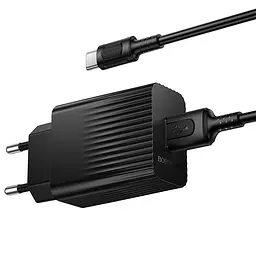 МЗП Borofone BAS72A Source QC3.0 (1USB-A) + кабель USB to Type-C Black - мініатюра 2