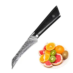 Ніж для чищення овочів Damascus DK-LKB 5008 VG-10 9 см Дамаська сталь 67 шарів - мініатюра 4