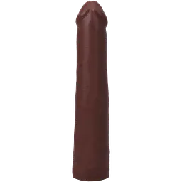 Фалоімітатор Doc Johnson The Realistic Cock ULTRASKYN 9 Inch, шоколадний - мініатюра 4