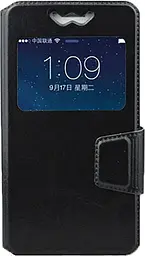 Чохол-книжка TOTO Book Silicone Slide Universal Cover With Window 5.3'-5.8' Black