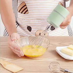 Акумуляторний міксер USB Electric Whisk з 2 насадками 223-13 - мініатюра 2