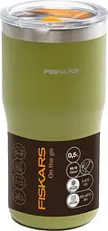 Термокружка Fiskars On-the-go 0.5 л, колір кропива (1078763) - мініатюра 3