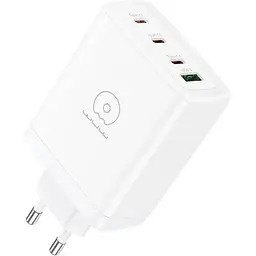 Мережевий зарядний пристрій WUW-C158 1USB 3Type-C + USB A PD100W white (WUW-C158)