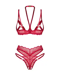 Комплект білизни Obsessive Cupide Desir otwarty S/M (червоний) - мініатюра 2