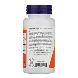 Жирні кислоти NOW Black Currant Oil 500 mg, 100 капсул - мініатюра 3