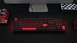 Клавіатура механічна X3 104Key, Keychron Red, USB-A, QMK/VIA, Hot-Swap, EN/UKR, RGB, чорний Lemokey teh0013912 - мініатюра 6