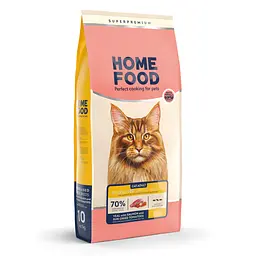 Корм для котів великих порід Home Food з телятиною, лососем та в'яленими томатами 10кг
