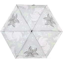 Жіноча складана парасолька механічна Art Rain 90 см сіра