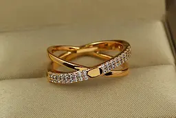 Кільце Xuping Jewelry правильний напрямок р 16 золотисте