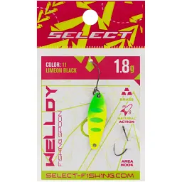 Блешня Select Welldy 1.8g 31mm #11 LimeON Black - мініатюра 2
