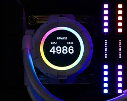 Система водяного охолодження ID-Cooling Space LCD SL360 XE White - мініатюра 10