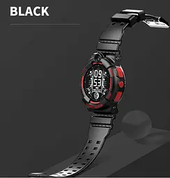 Дитячі розумні смарт-годинник Wonlex KT25 з камерою WI-FI GPS SIM-карта відеодзвінок Black (17771) - мініатюра 2