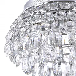 Люстра Brille стельова кришталева LED 45W NW CH (BR-01 453С/9) - мініатюра 3