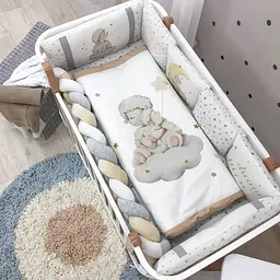 Комплект для новонародженого із захистом та ковдрою Happy Day Детский pbe0050002