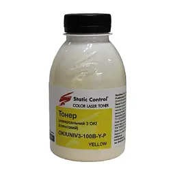 Тонер OKI Universal Okidata 3 Glossy 100г yellow Static Control (OKIUNIV3-100B-Y-P)