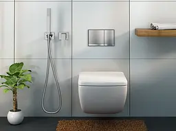 Набір гігієнічного душу прихованого монтажу Kohlman Excelent chrome QW135H, Хром - мініатюра 2