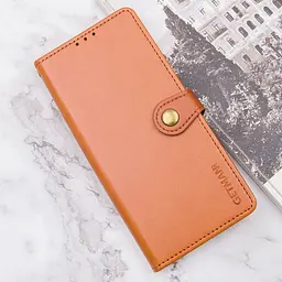Шкіряний чохол-книжка GETMAN Gallant (PU) для Samsung Galaxy S24 Коричневий - мініатюра 4