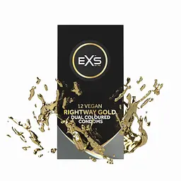 Презервативи EXS Rightway Gold Condoms 12 шт 81240009403 104685 - мініатюра 3