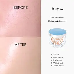 Кушон тональний №21 Dr.Althea Pro Lab Double Serum Balm Foundation SPF50+, PA+++, 12 г х 2 шт. - мініатюра 6