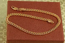 Браслет Xuping Jewelry на ногу панцирний Гурмета 26 см 4 мм золотистий