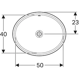 Раковина Geberit VariForm 56 500.753.01.2, Білий - мініатюра 3