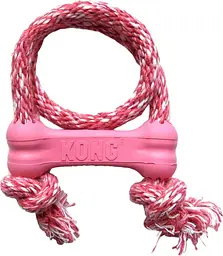 Жувальна кістка для цуценят KONG Puppy Goodie Bone з мотузкою - мініатюра 1