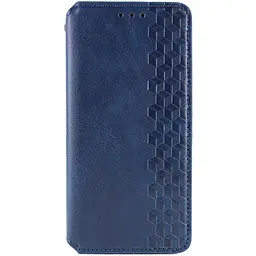 Шкіряний чохол-книжка GETMAN Cubic (PU) для Oppo A60 4G Синій