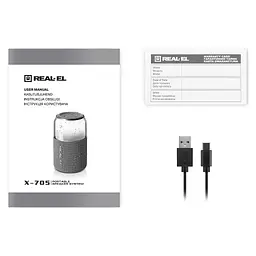 Акустична система REAL-EL X-705 Black (EL121600024) - мініатюра 11