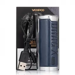 Батарейний мод для електронної сигарети VooPoo Drag X Plus 100W Mod Silver Blue (10714) - мініатюра 4