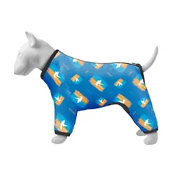 Дощовик для собак WAUDOG Clothes малюнок «Прапор», M47, висота 69–72 см, обхват 47–50 см