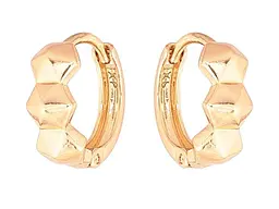 Сережки Xuping кільця позолота 18K "Декоративний візерунок" 288875