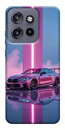 TPU чехол Demsky Pink neon car для Motorola Edge 50 Neo