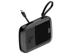 Зовнішній акумулятор (Power Bank) BASEUS Qpow Digital Display 10000mAh Black (PPQD050101) - мініатюра 3