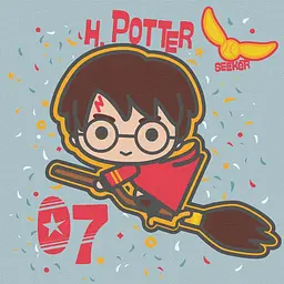 Картина за номерами Harry Potter: Політ на мітлі KHO1364, 25x25 см