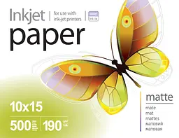 Фотопапір PrintPro матовий 190 г/м2 10x15см 500 арк. (PME1905004R)
