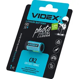 Батарейка Videx CR2 літієва 3V 800 мАг