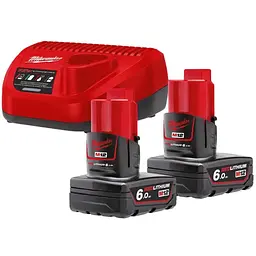 Енергокомплект Li-Ion MILWAUKEE, M12 NRG-602 (ЗУ С12 С, 2х6Аг B6)